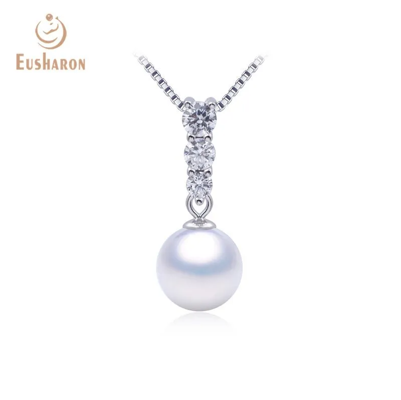 10 PCS Simple CZ Freshwater Pearl Pendant Earrings Jewelry Set