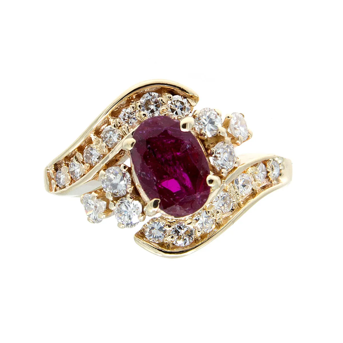 2.50ct Ruby & Diamond Ring in 14k