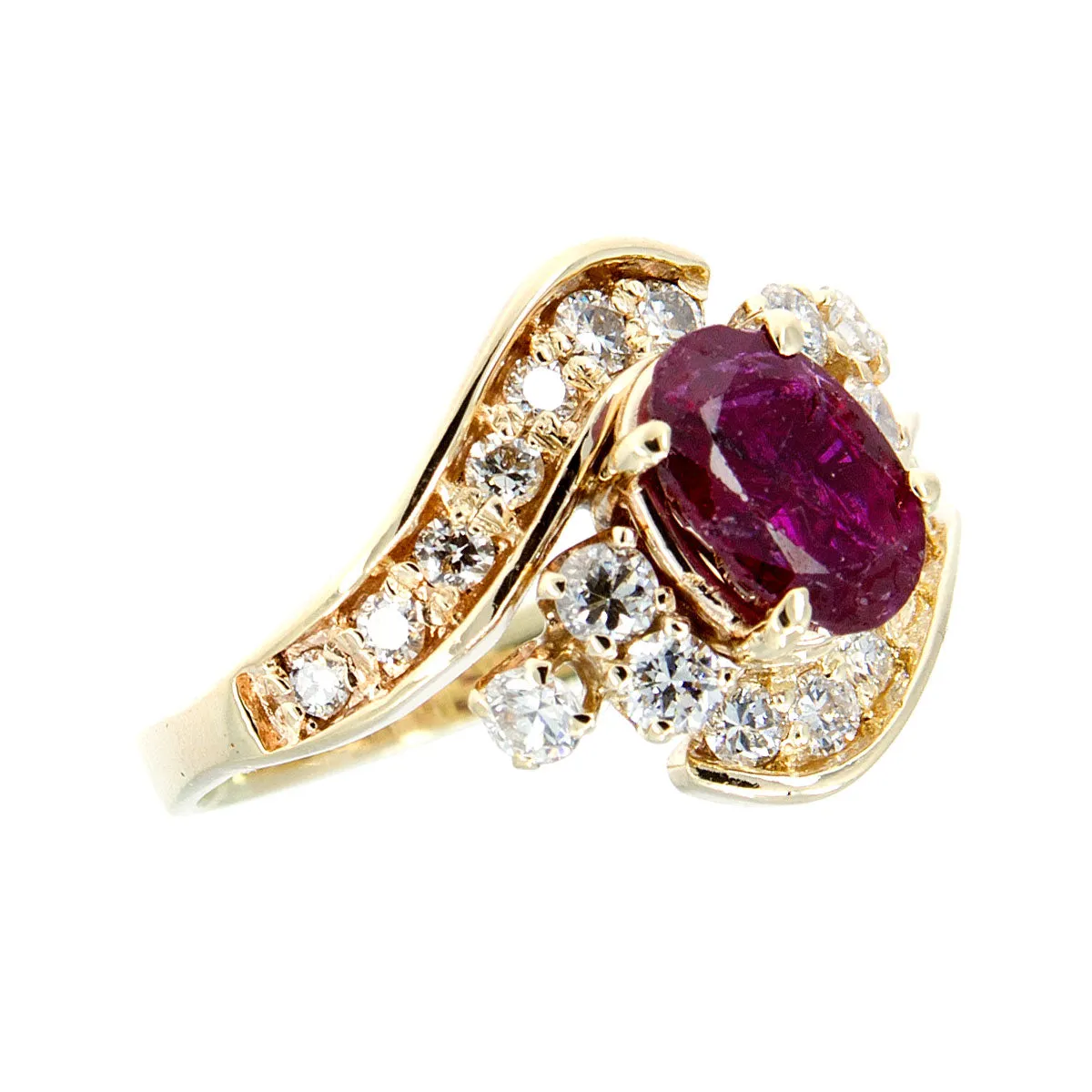 2.50ct Ruby & Diamond Ring in 14k