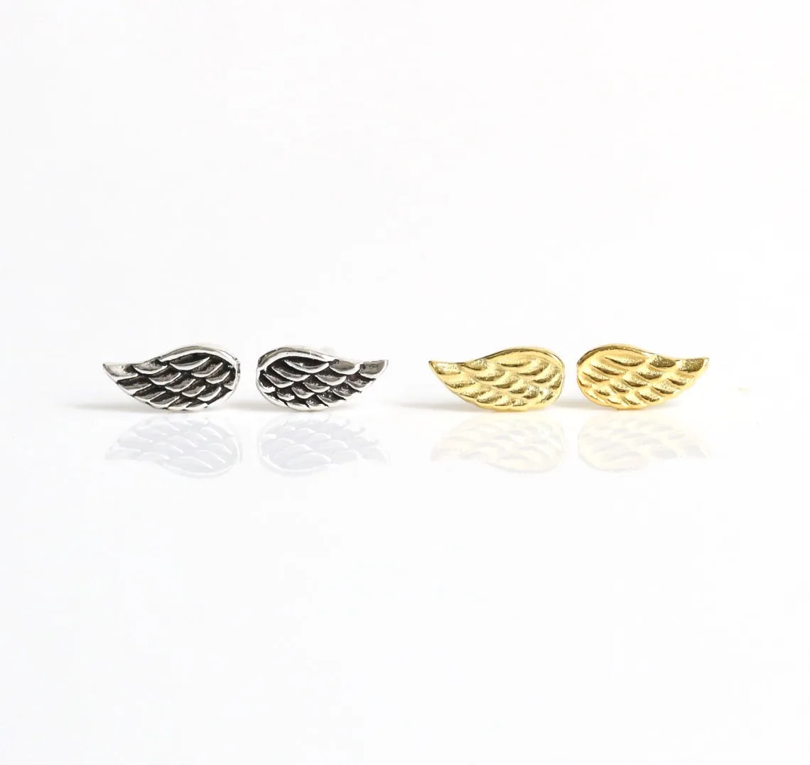 Angel Wing Stud Earrings