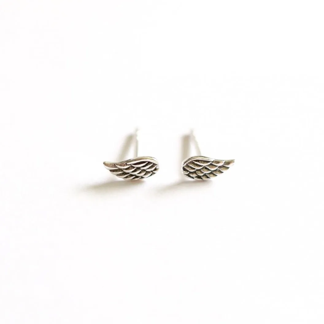 Angel Wing Stud Earrings