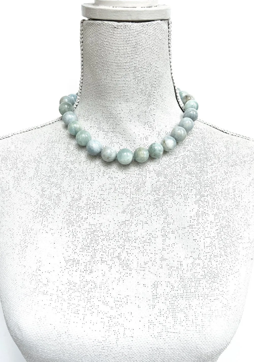 ANN LIGHTFOOT - AQUAMARINE RAS DU COU NECKLACE