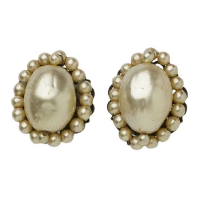 Baroque Pearl Earrings by Louis Rousselet