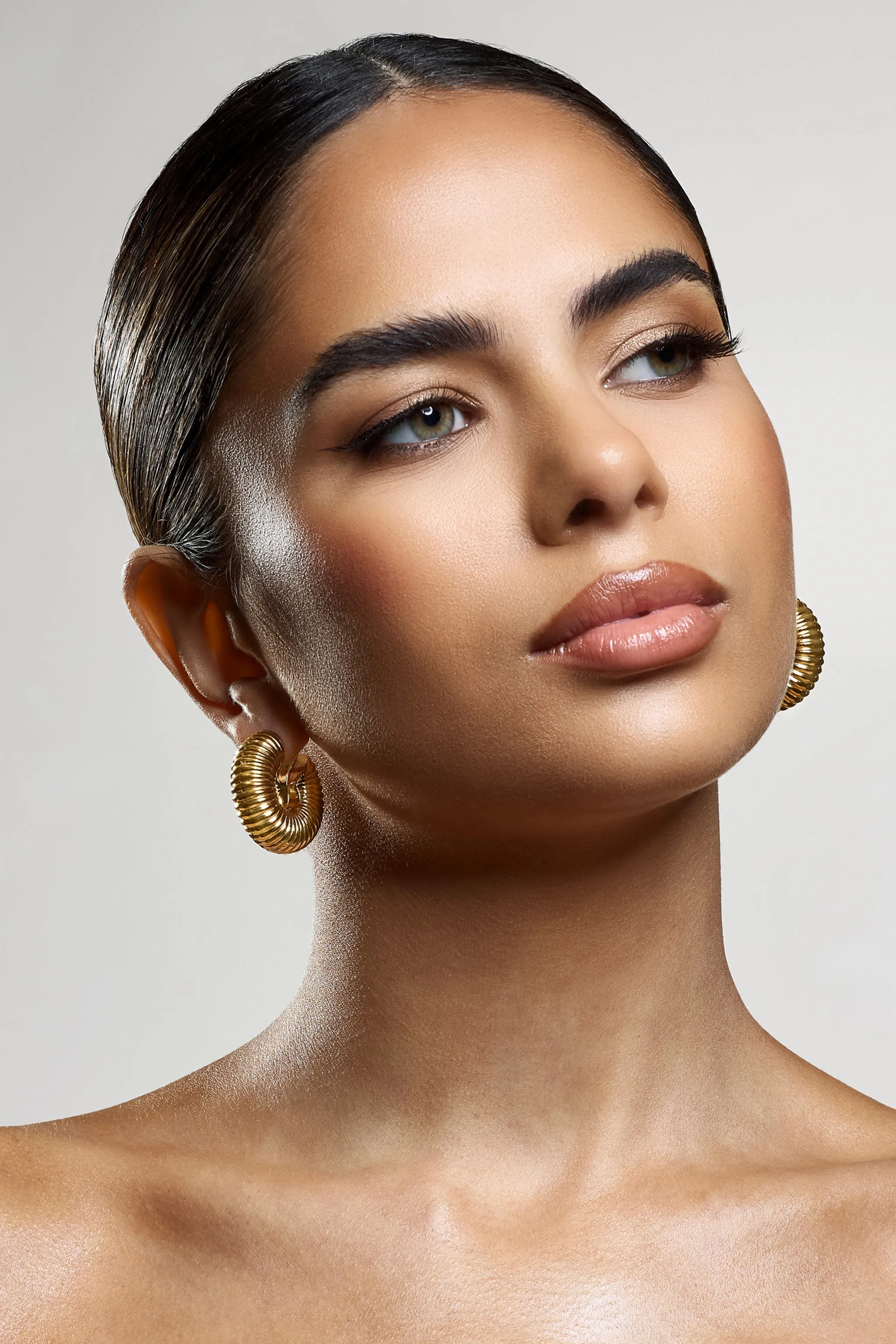 Blaine | Gold Chunky Hoop Earrings