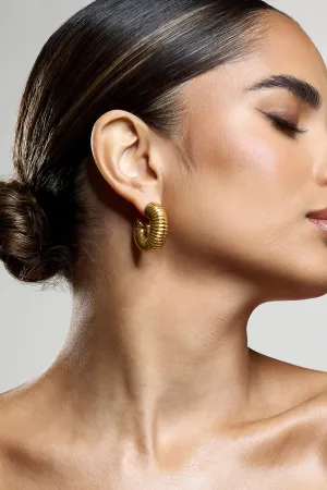 Blaine | Gold Chunky Hoop Earrings