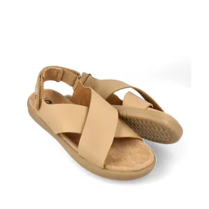 Bobux Kid  Plus Glide Parchment Beige Open Toe Sandal