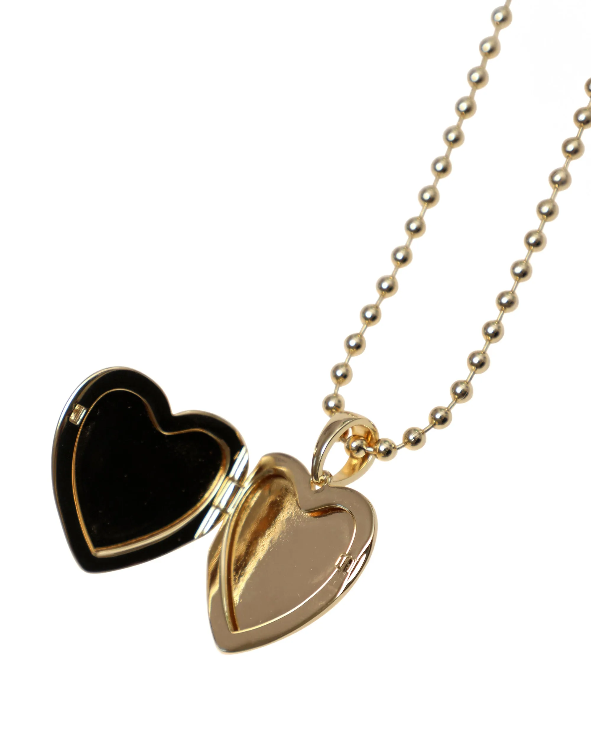 Boys Lie Gold Locket With Rhodium Angel