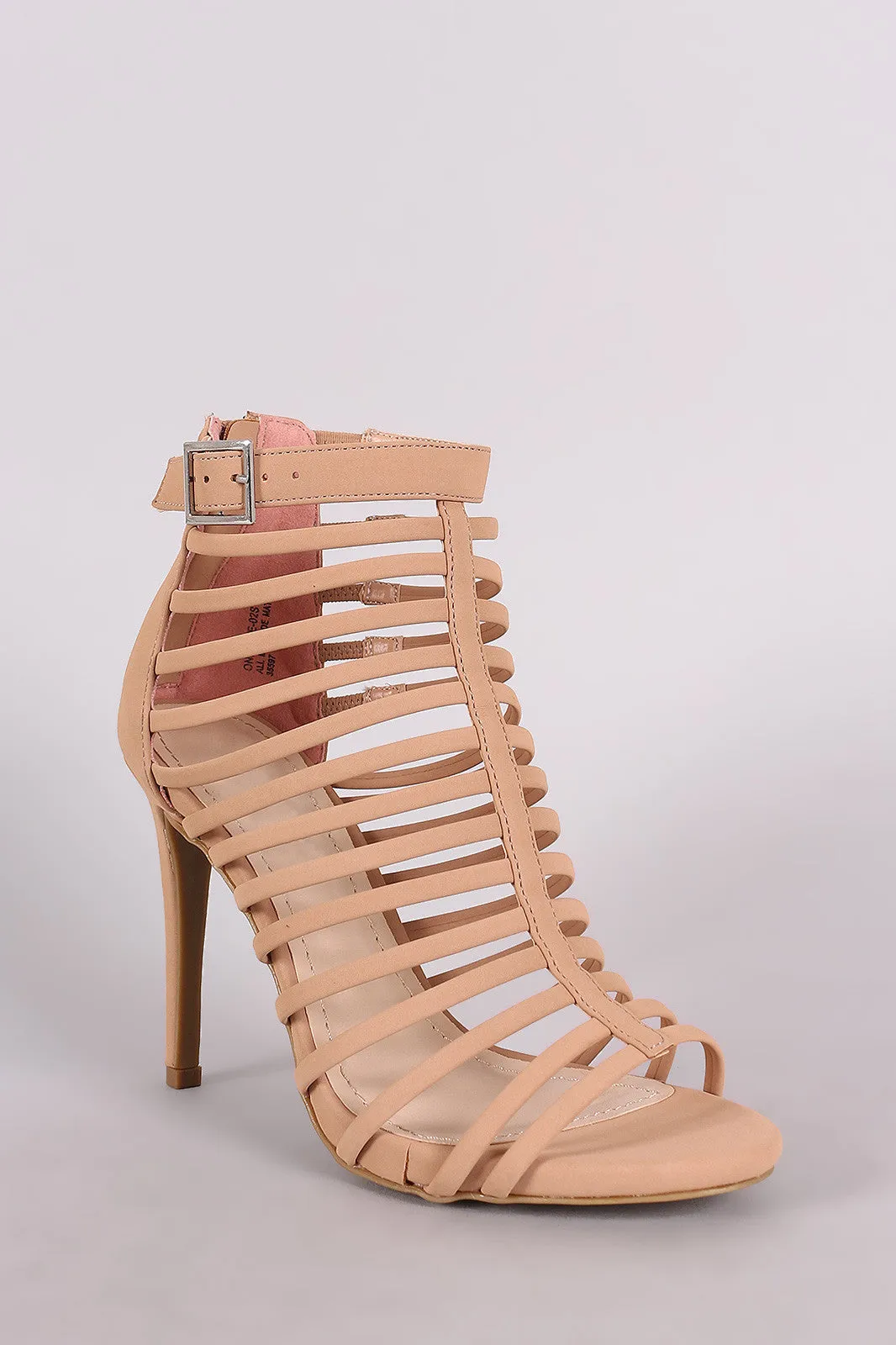 Breon - Strappy Buckled Stiletto Heel