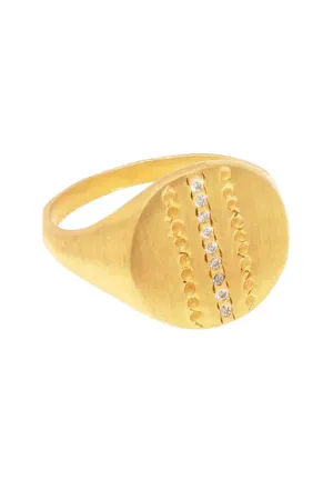 Carmen Signet Ring |Cubic Zirconia