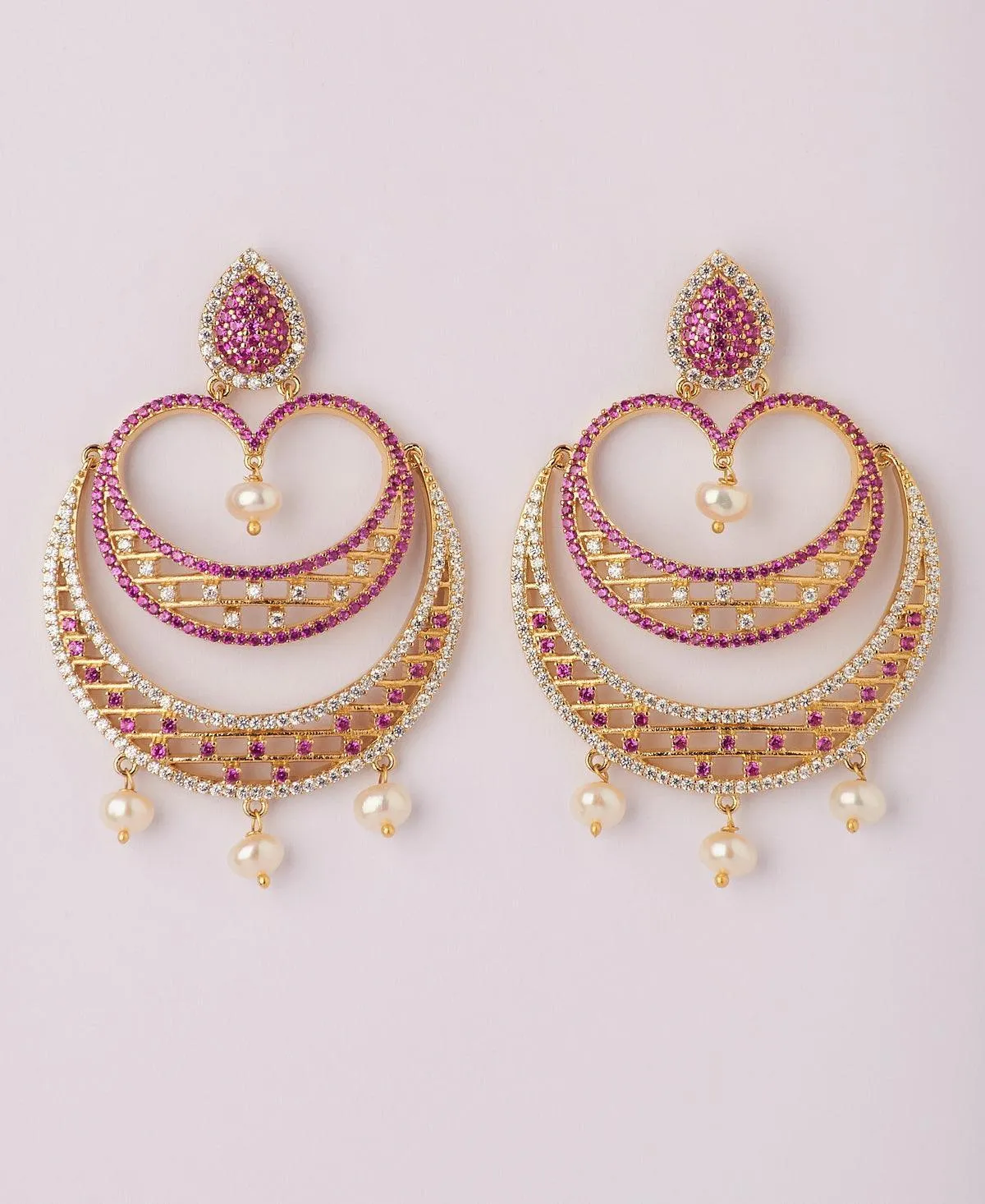 Chandbali And Pearl Jhumka