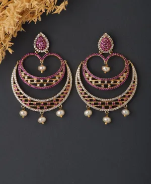 Chandbali And Pearl Jhumka