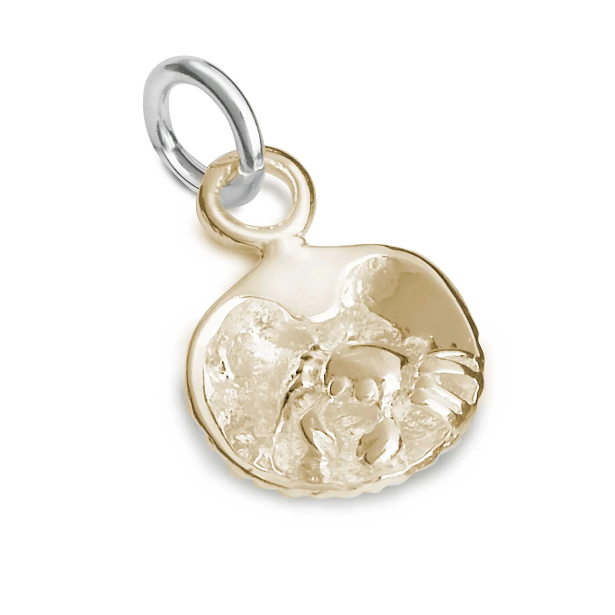 Clam Shell & Crab Gold Charm