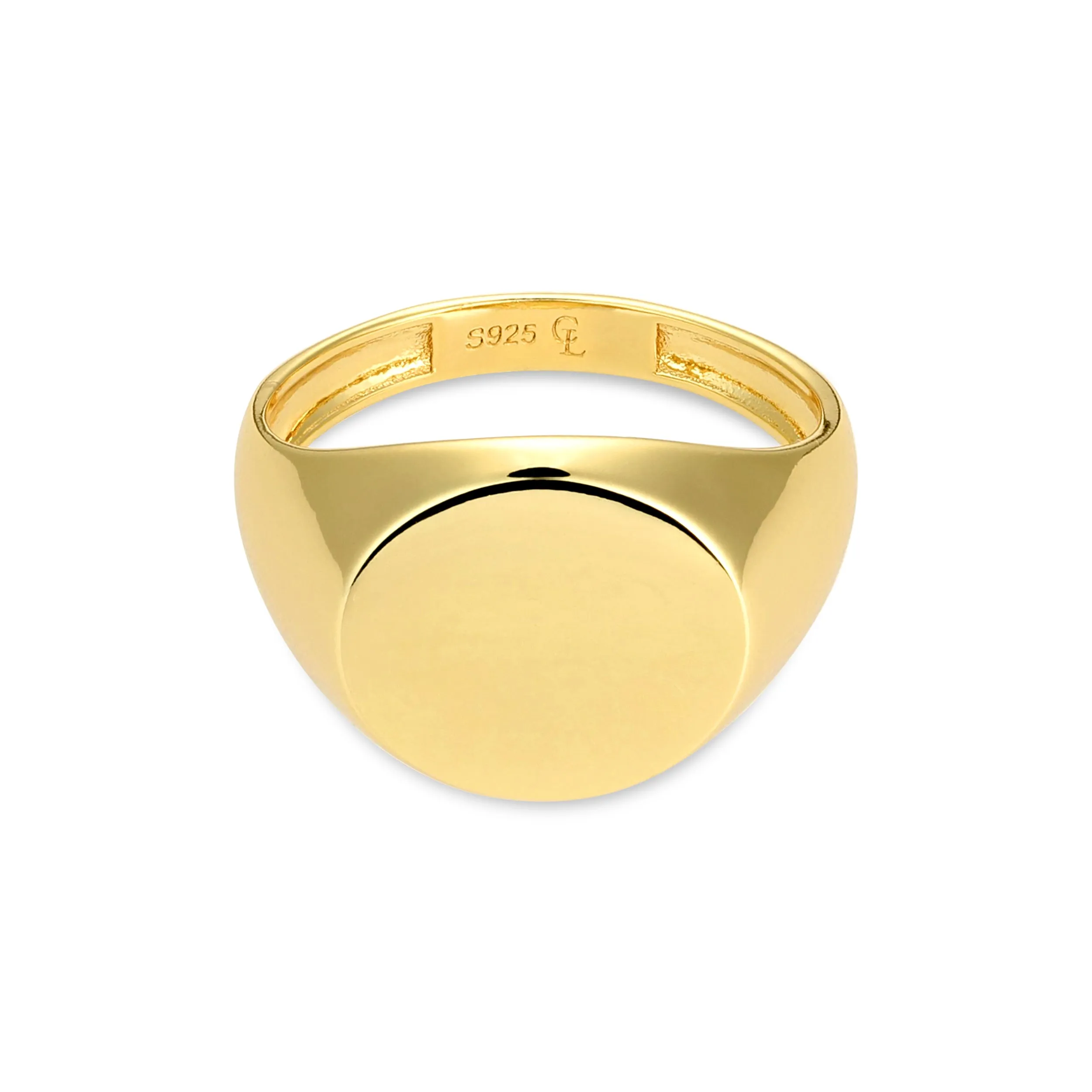 Classic Round Signet - Gold