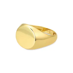 Classic Round Signet - Gold