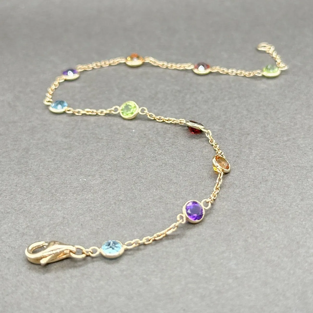 Estate Effy 14K Y Gold 2.90ctw Multi-Gemstone Bracelet