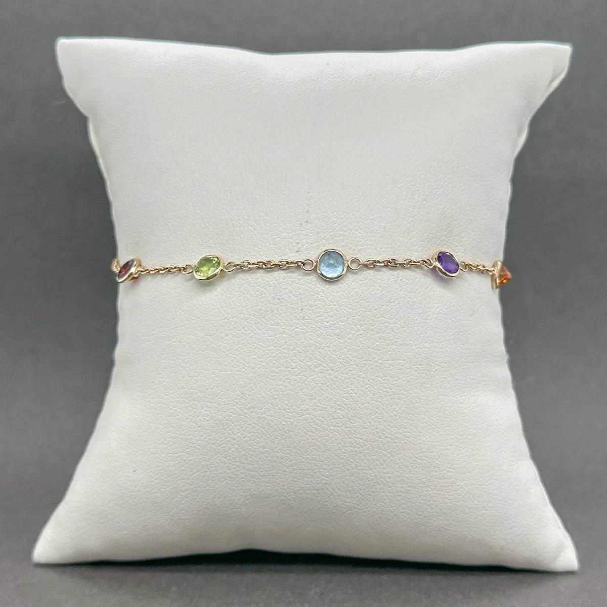 Estate Effy 14K Y Gold 2.90ctw Multi-Gemstone Bracelet