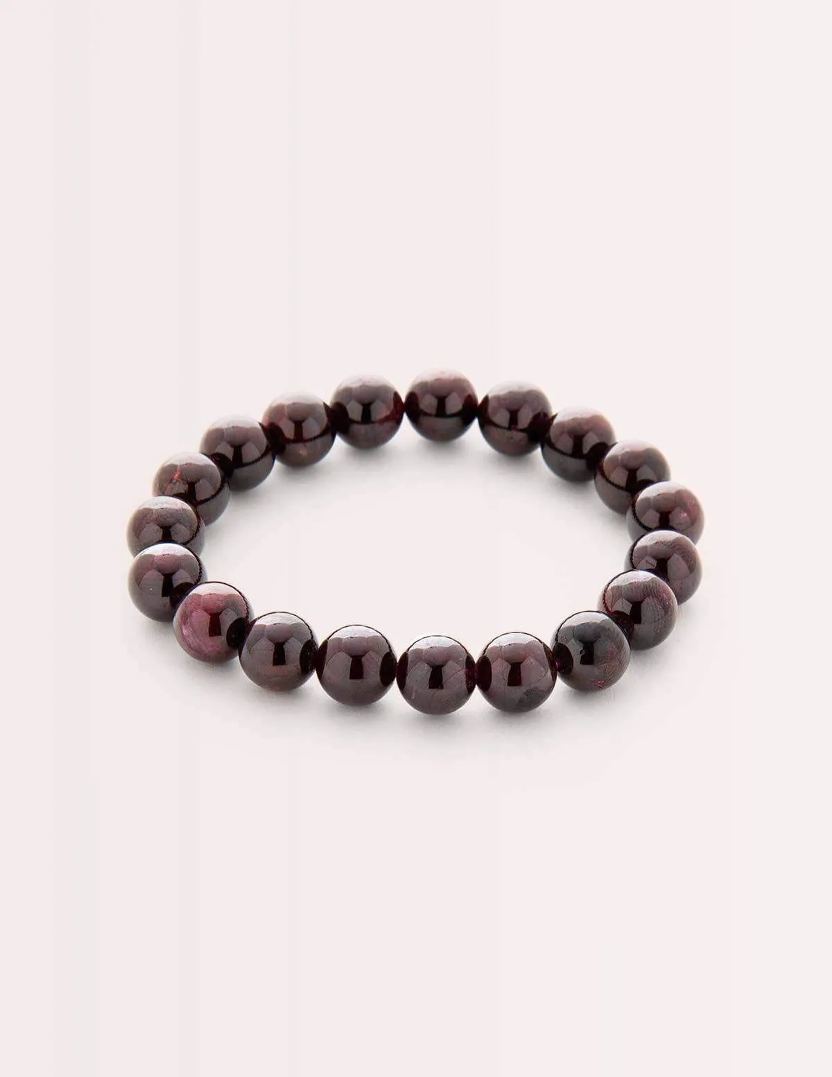 Garnet Bead Bracelet