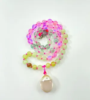 Happy Heart Half Mala Necklace