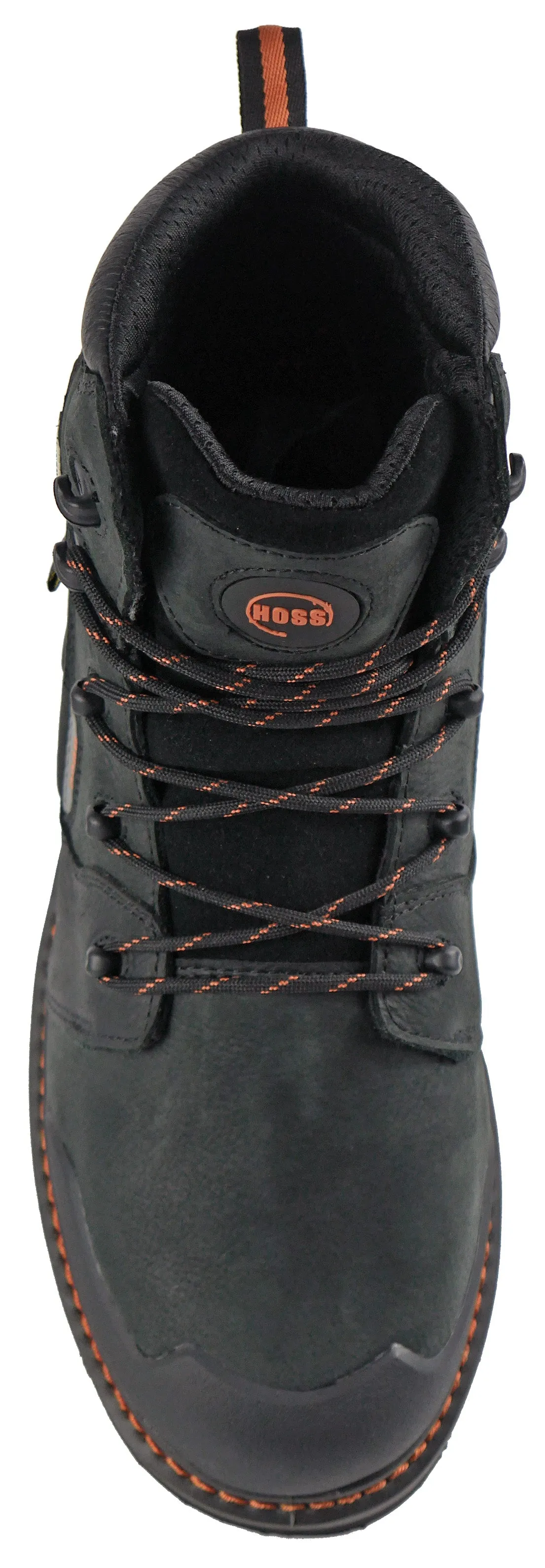 Hoss Men's Composite Safety Toe 60145 Bronc Black Waterproof Boot - Big Sizes Available