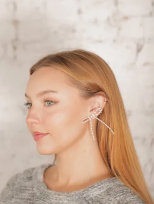 Kate Pearl Bow Earrings