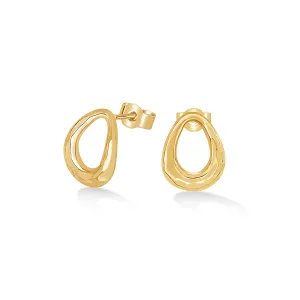 Large Entwined Oval Studs