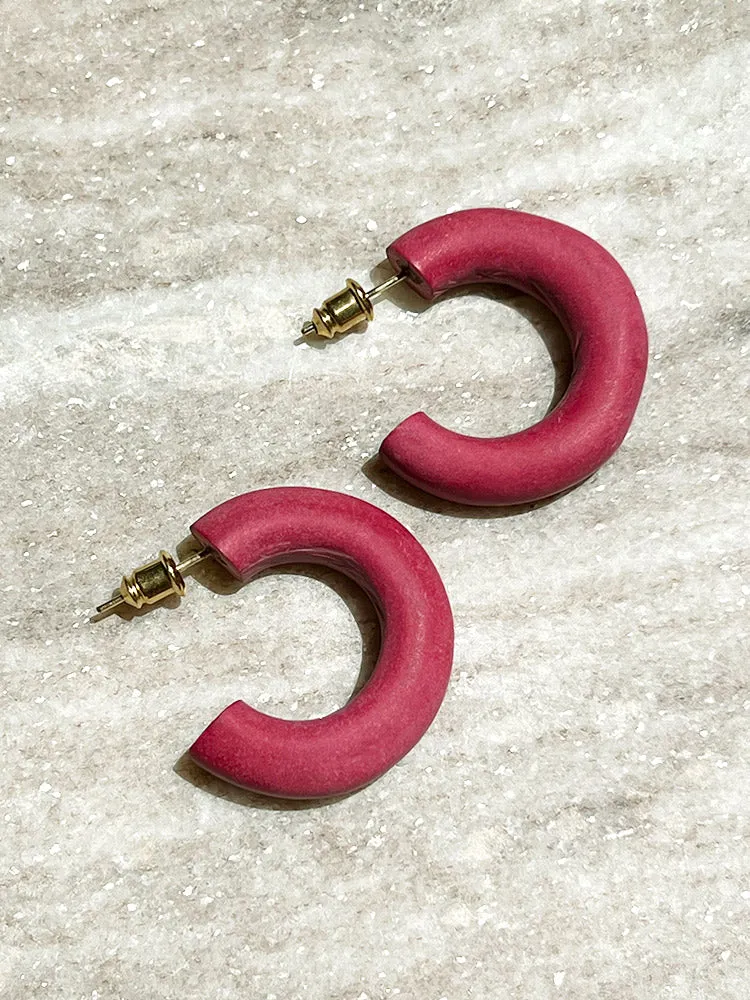 Lena Hoop Earrings - Spice