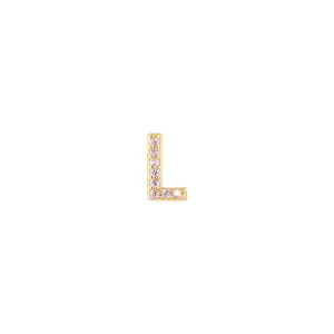 LETTER PAVE STUD - L