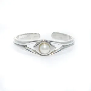 Lila Pearl Sterling Silver Toe Ring