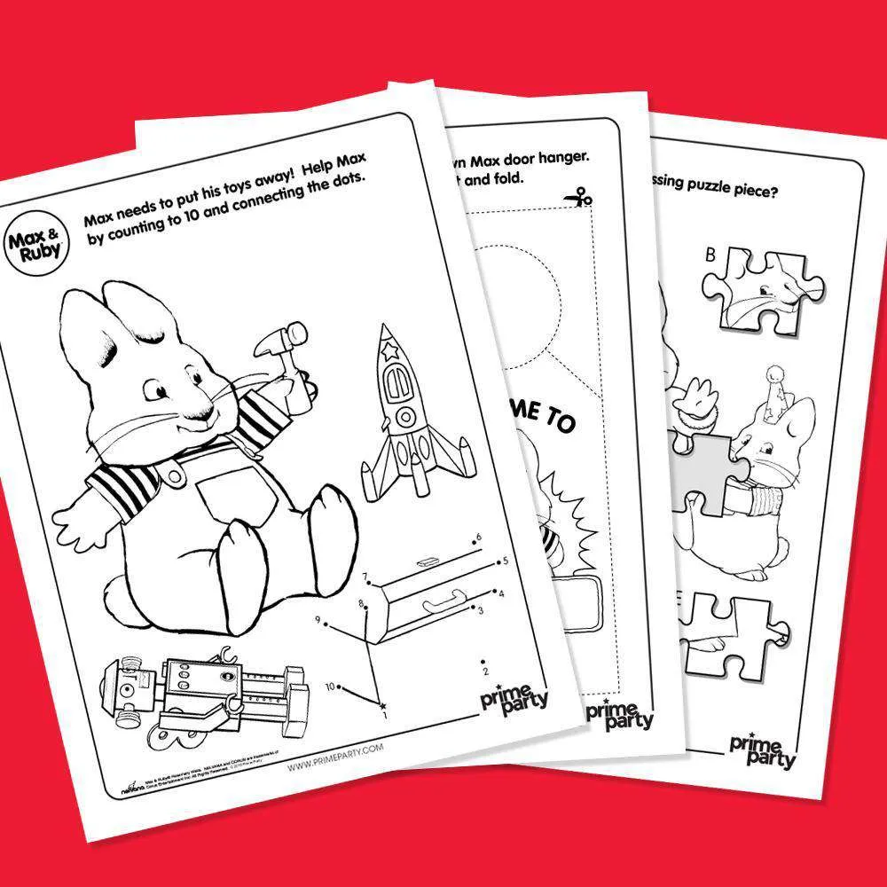 Max & Ruby Activity Sheets