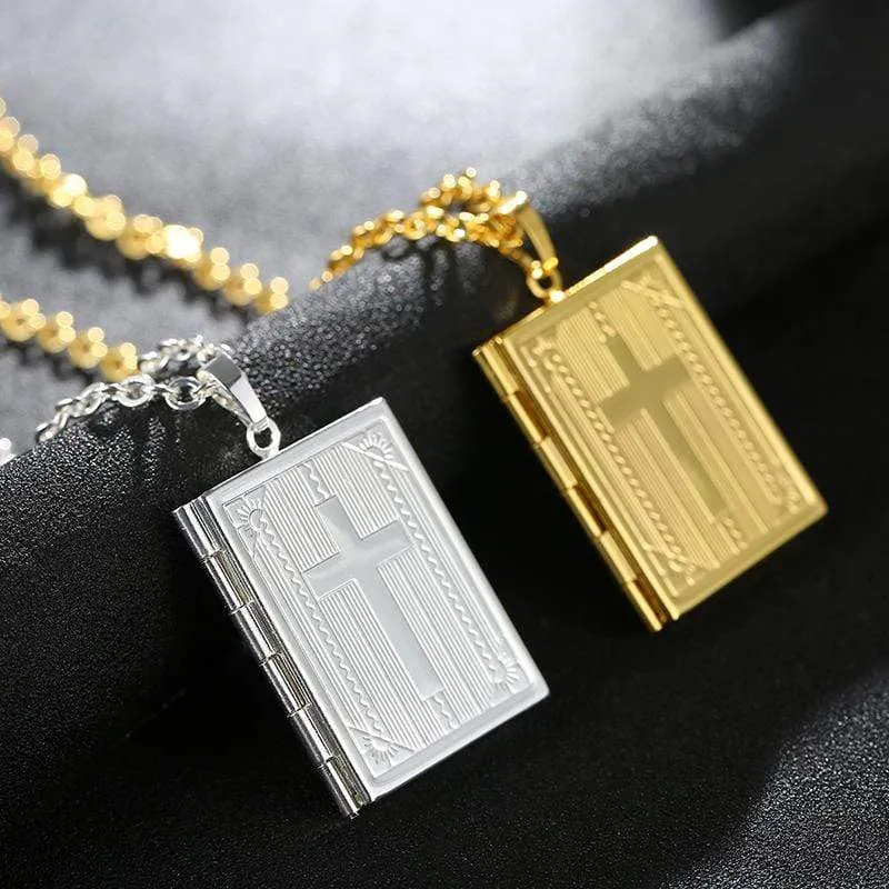 Men's Christian Necklace <br> Bible Locket