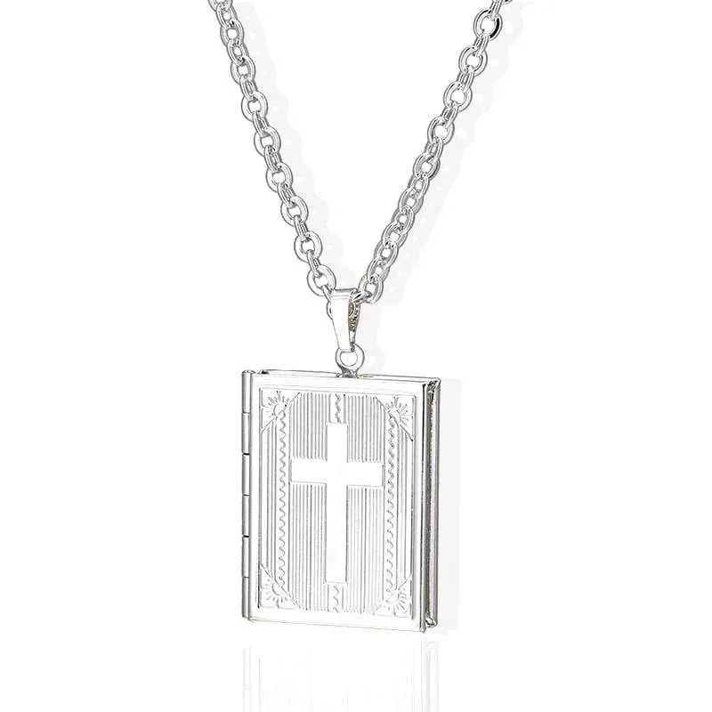 Men's Christian Necklace <br> Bible Locket