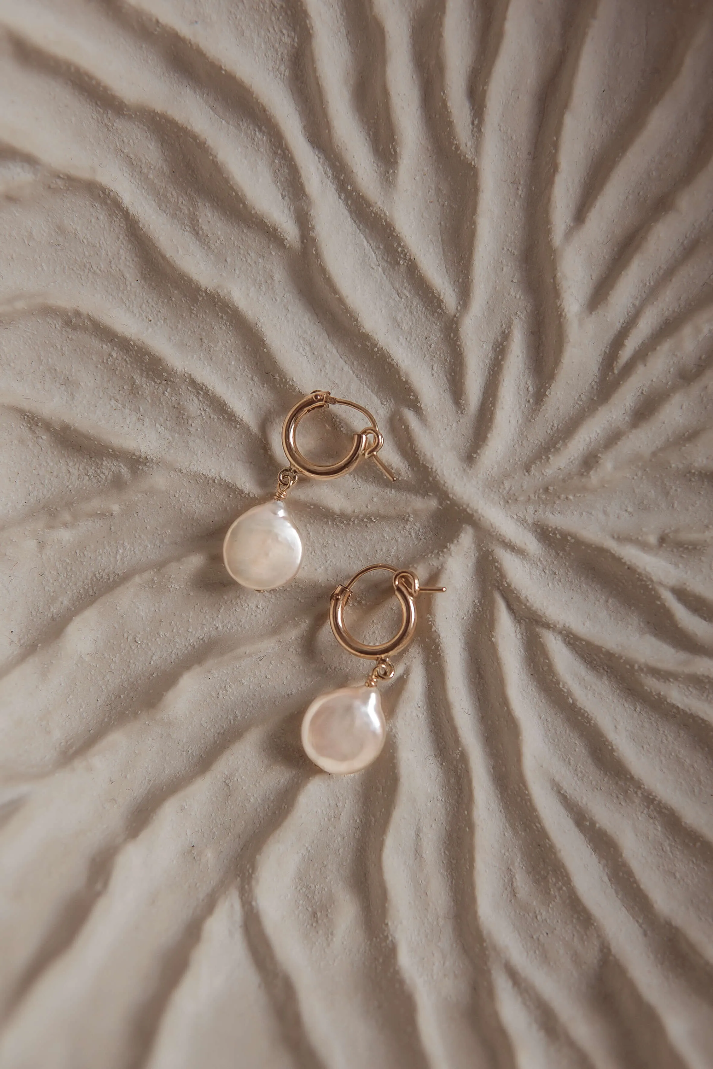 Moon Pearl Earrings