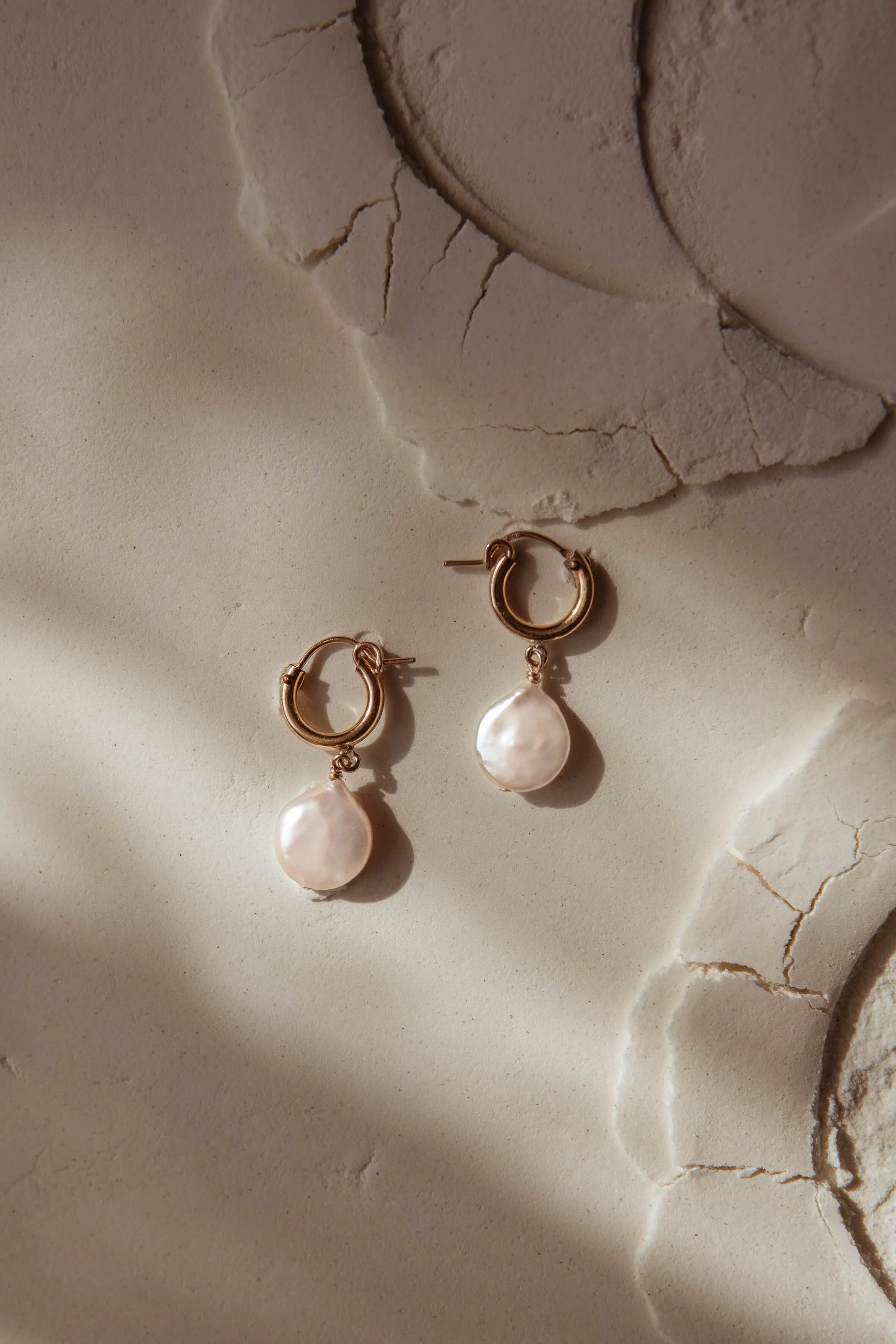 Moon Pearl Earrings