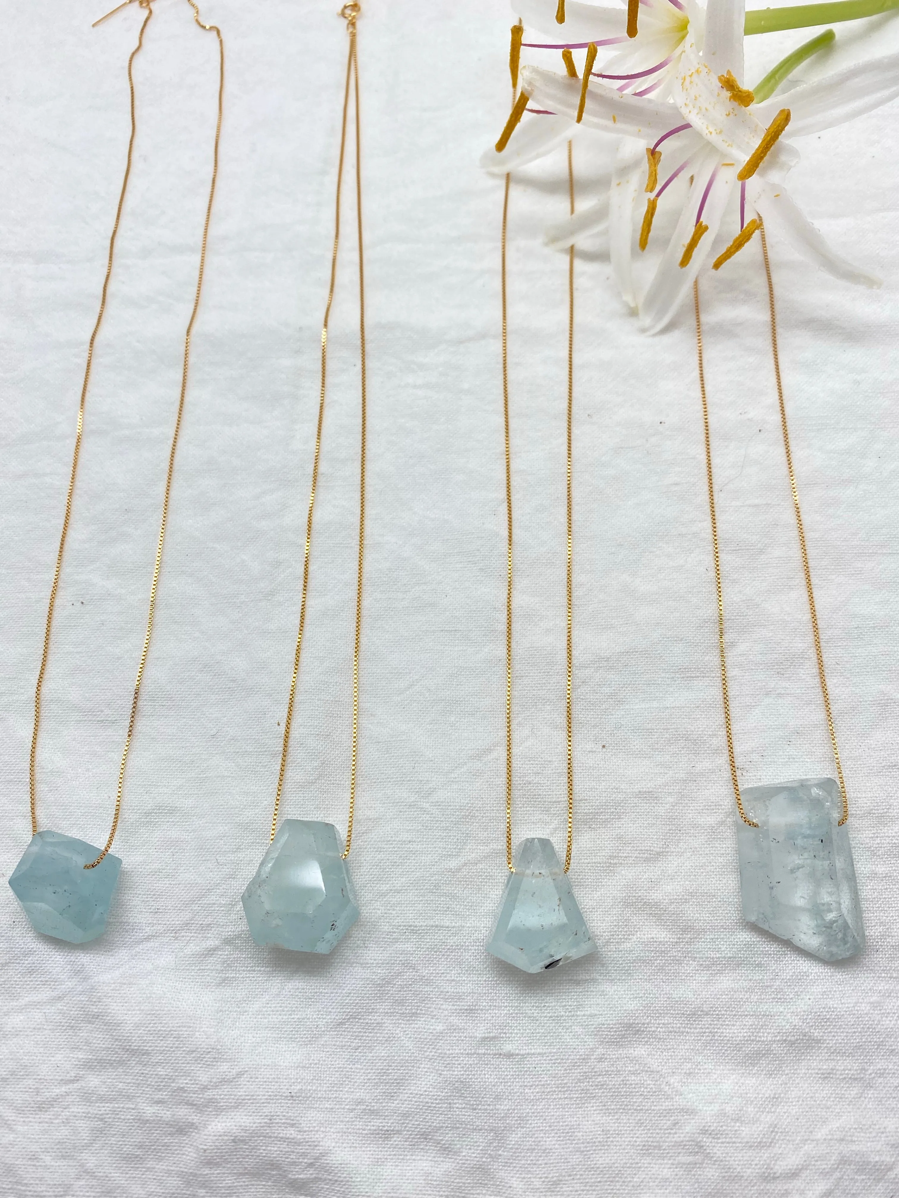 N gemstone Aquamarine