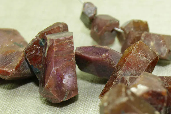 Natural Ruby Crystal Beads