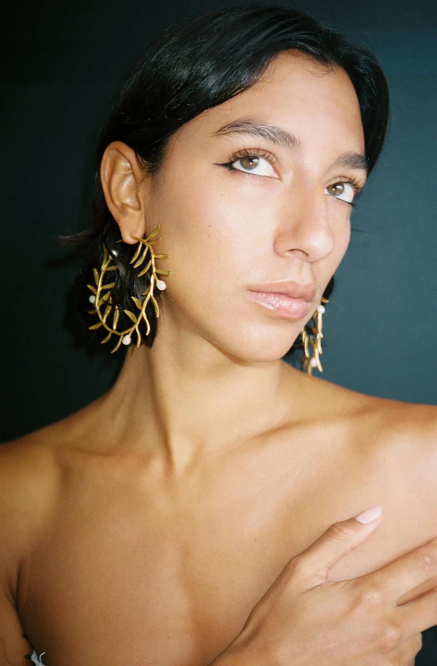 Olive Branch Earrings