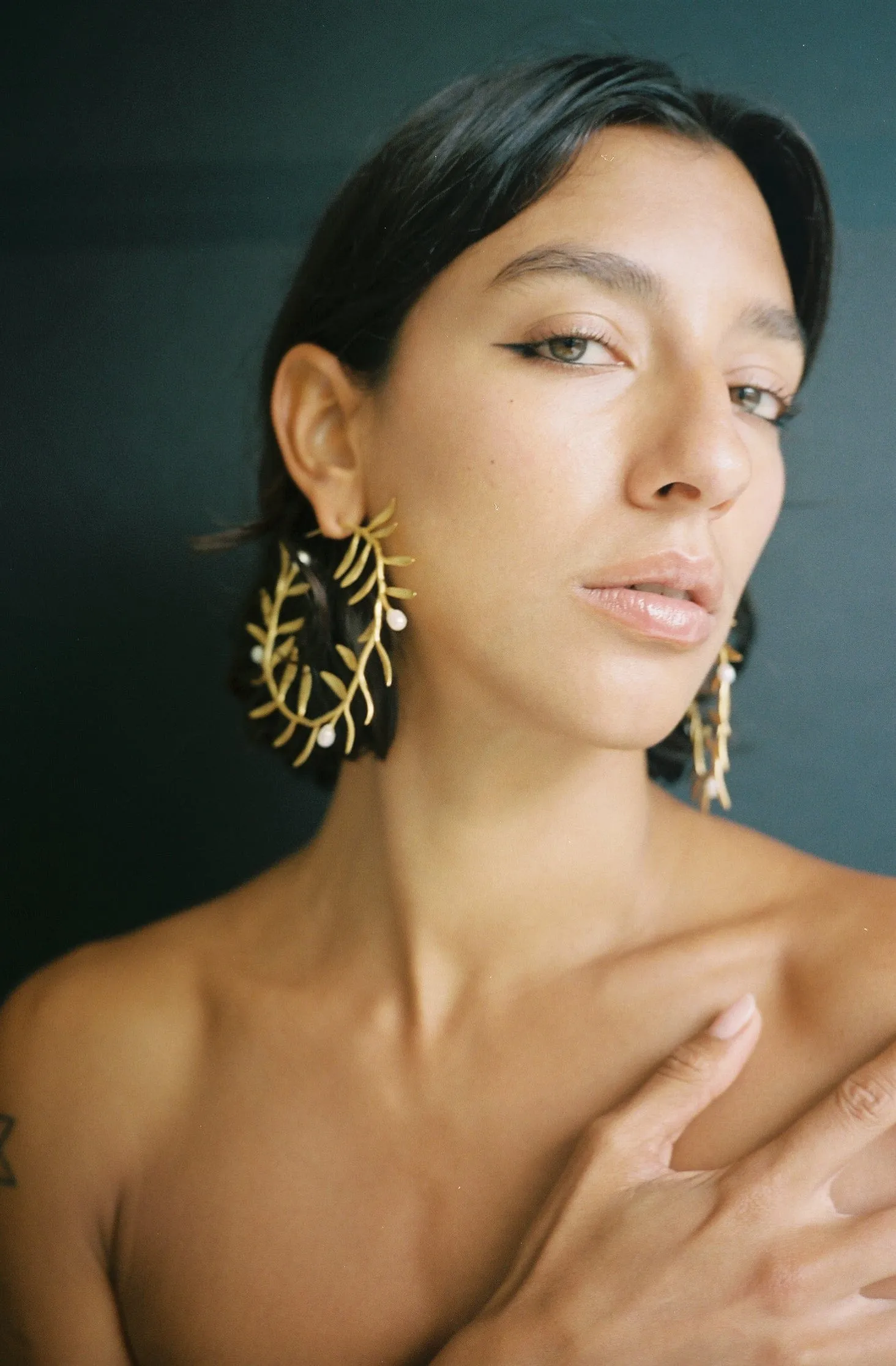 Olive Branch Earrings