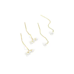 Pearl Collector Gold Earrings Set