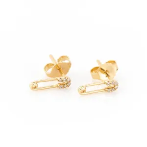 Petite Safety Pin Studs