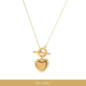 PRE-ORDER FRAICHE INSPIRE MINI SWEETHEART LOCKET NECKLACE - GOLD