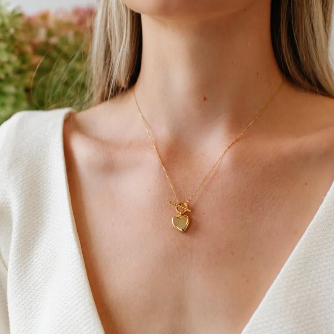 PRE-ORDER FRAICHE INSPIRE MINI SWEETHEART LOCKET NECKLACE - GOLD