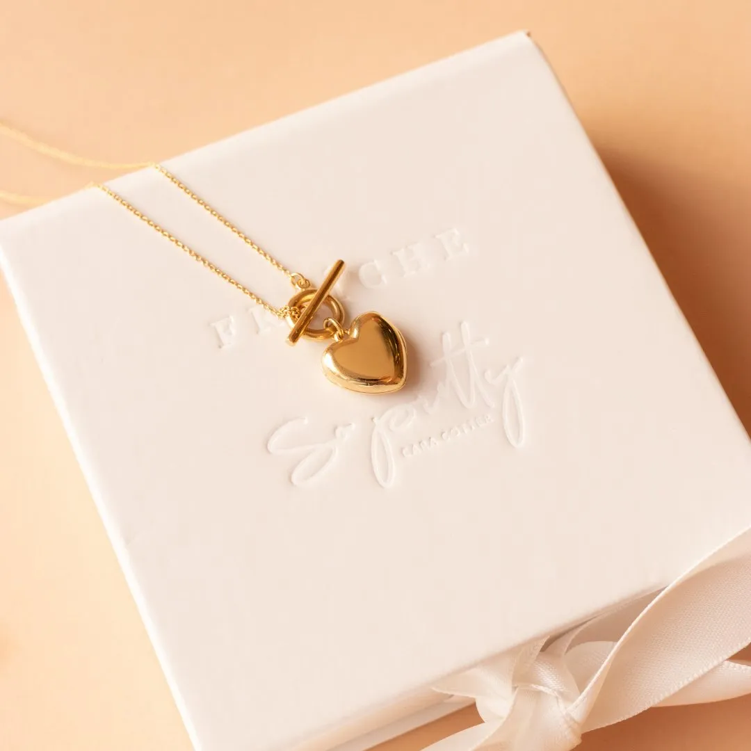 PRE-ORDER FRAICHE INSPIRE MINI SWEETHEART LOCKET NECKLACE - GOLD