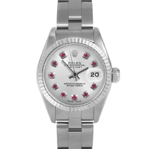 Rolex Datejust 26mm | 69174-SLV-RBY-AM-FLT-OYS