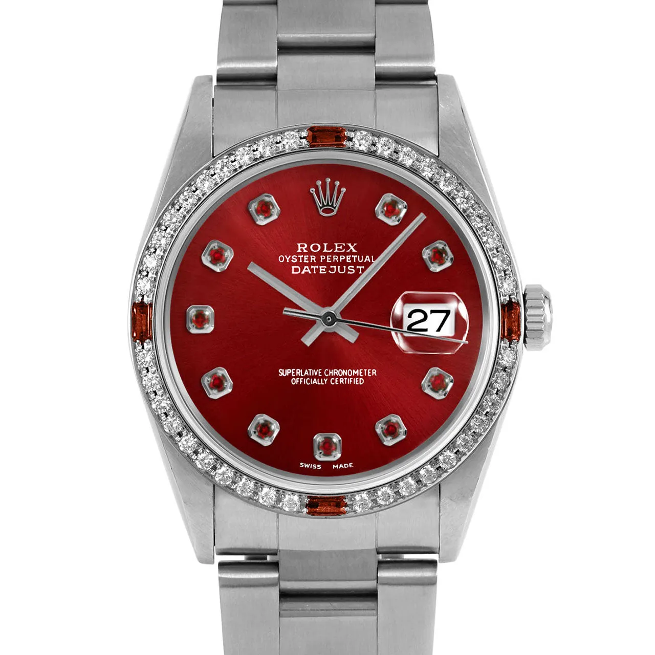 Rolex Datejust 36mm | 16234-RED-RBY-AM-4RBY-OYS