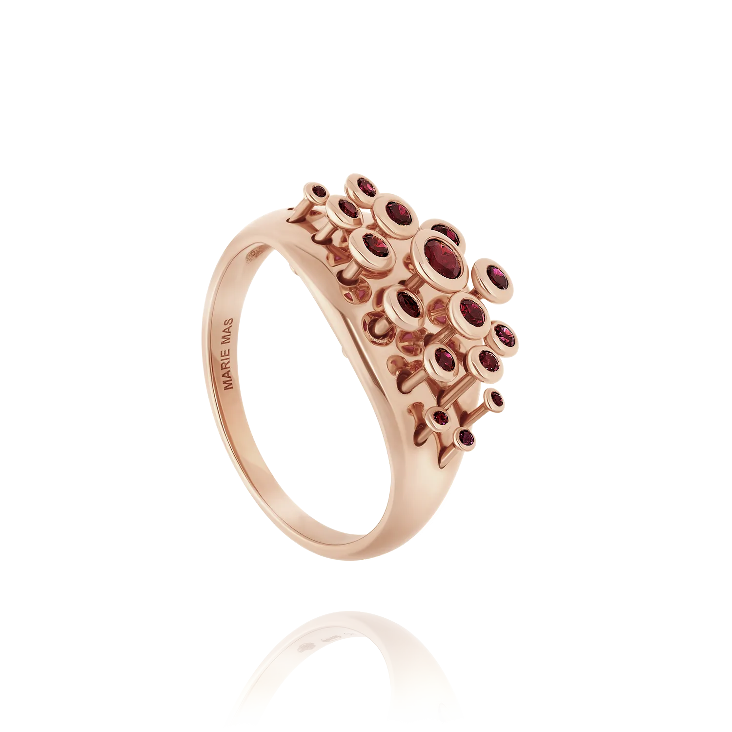 Ruby Queen Wave Ring