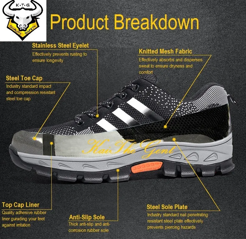 Steel Toe Sports Safety Shoes - Model SS15 (Option 4)