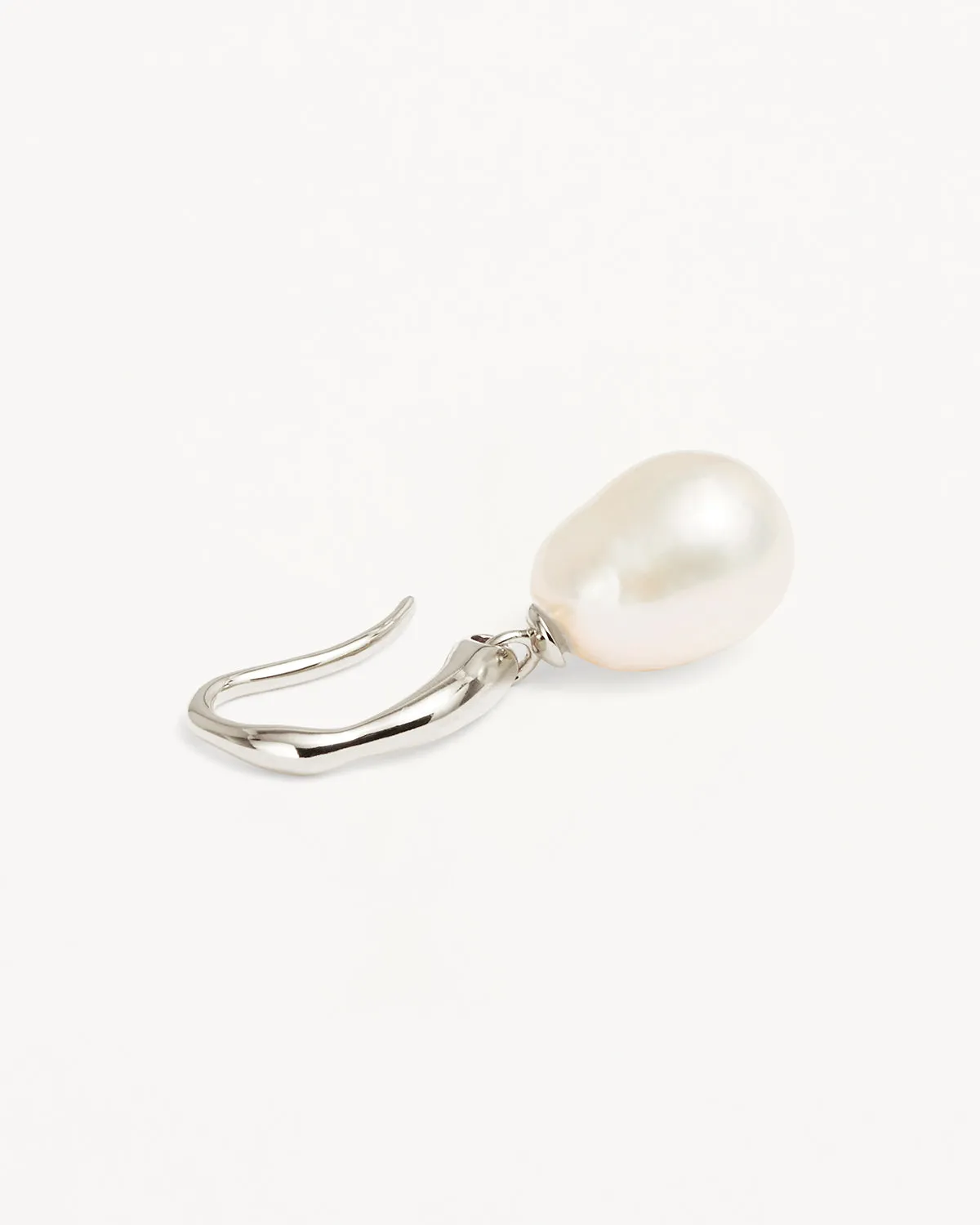 Sterling Silver Harmony Pearl Hook Earrings