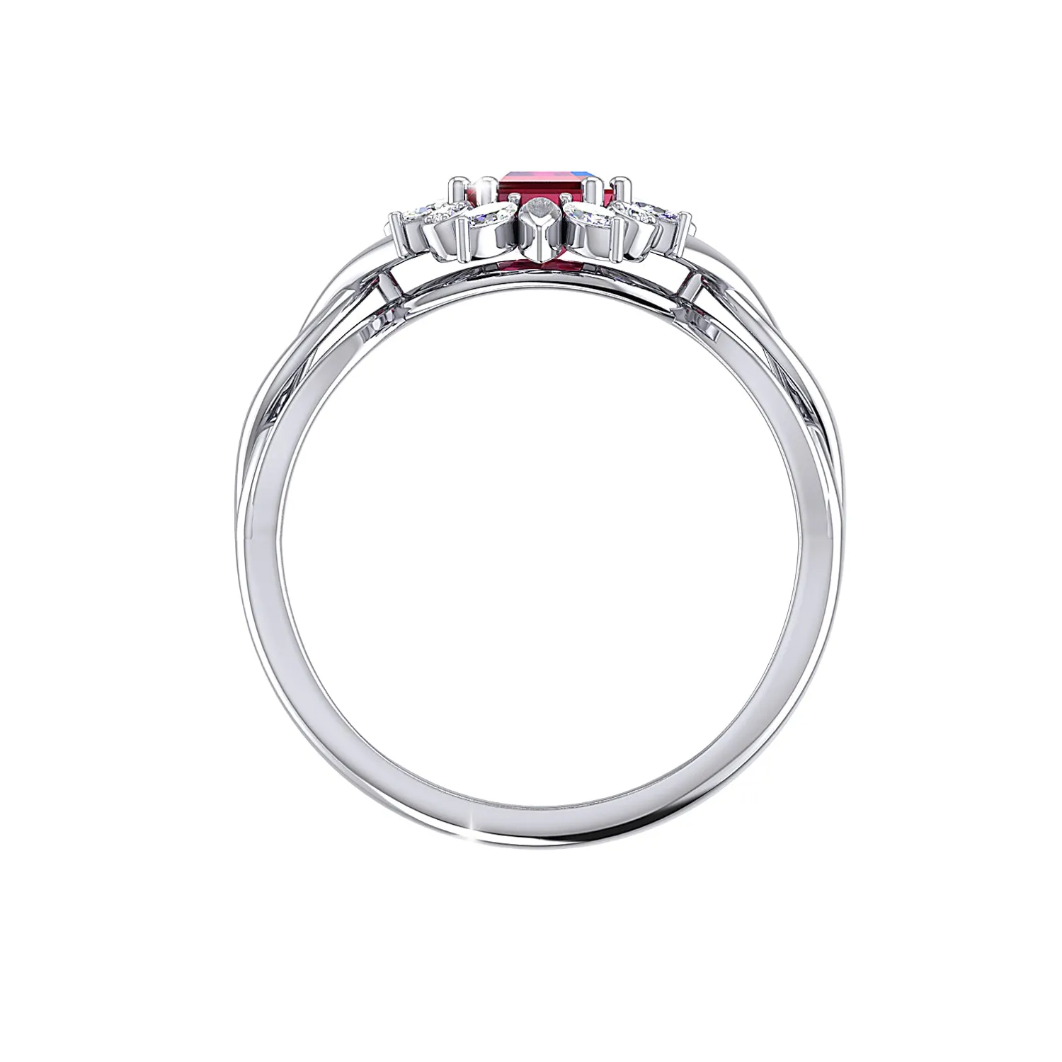 THE ENTWINED RUBY RING