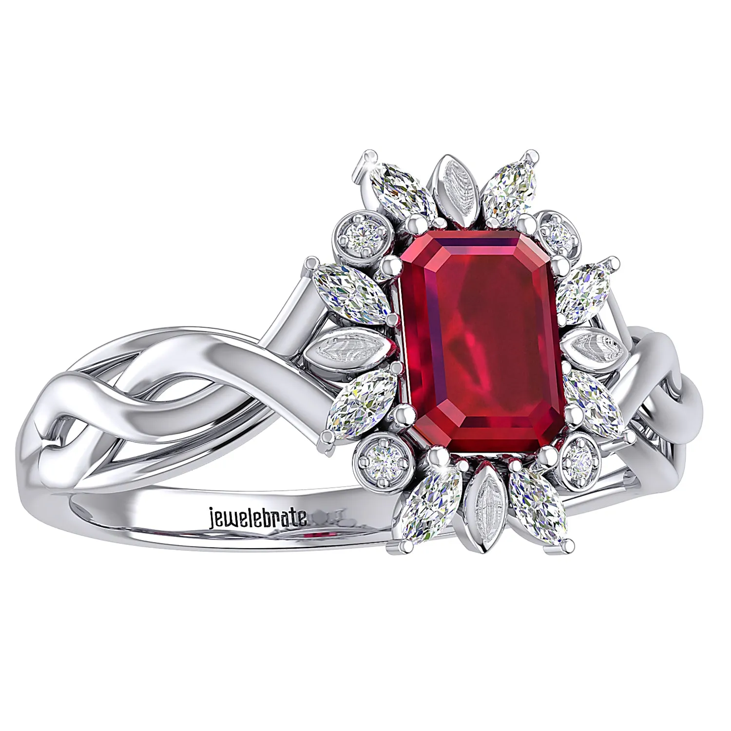 THE ENTWINED RUBY RING