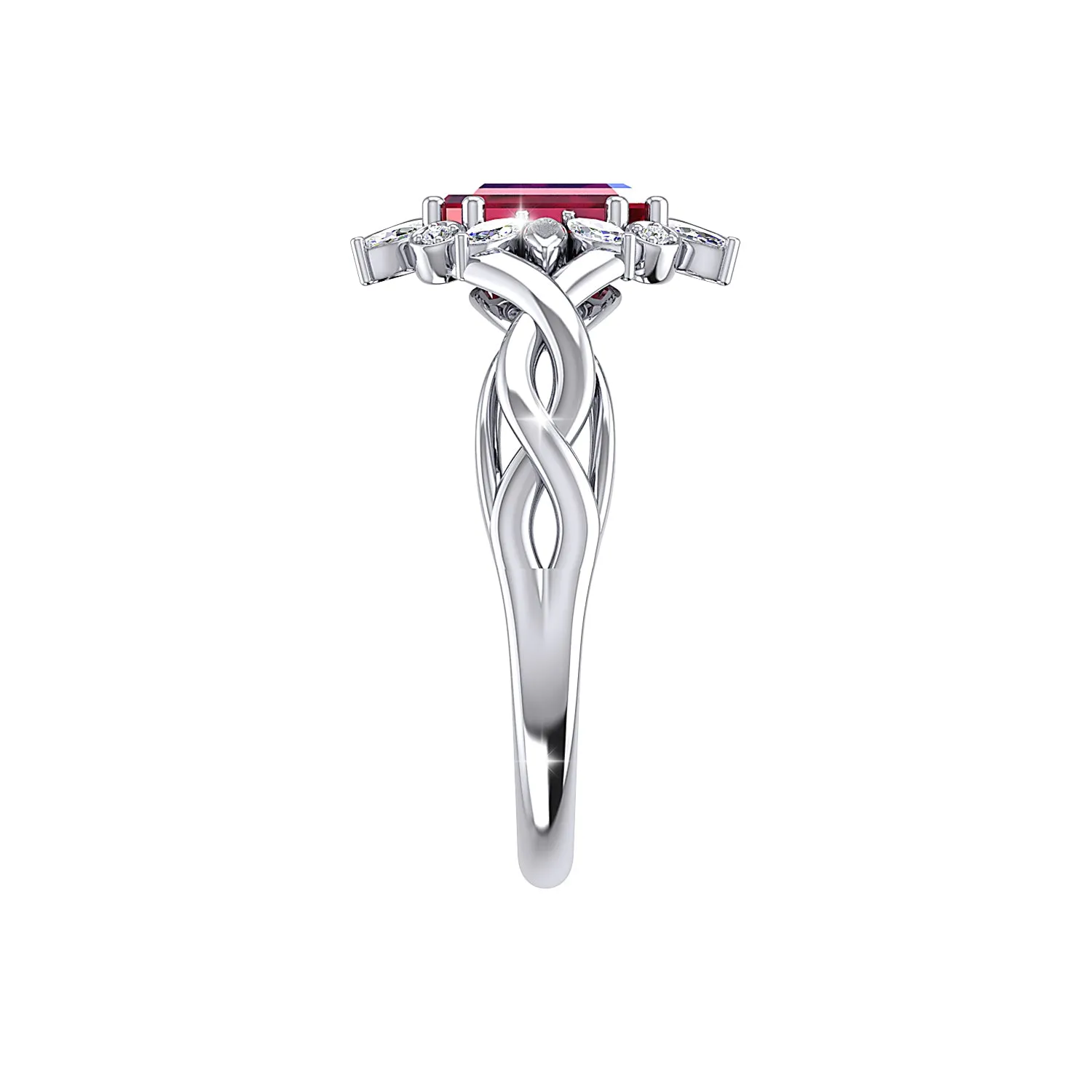 THE ENTWINED RUBY RING